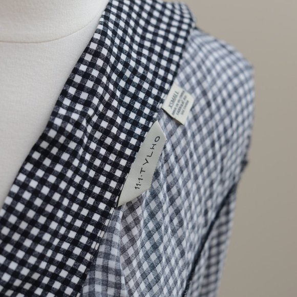 Anthropologie TYLHO Rayon Dress in Gingham Checkered Print XS - Picture 11 of 15